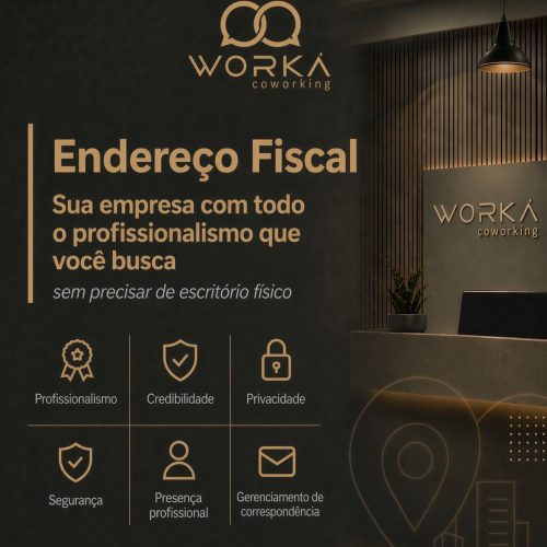Endereço fiscal em coworking: profissionalização com estrutura para sua empresa sem precisar de um escritório físico